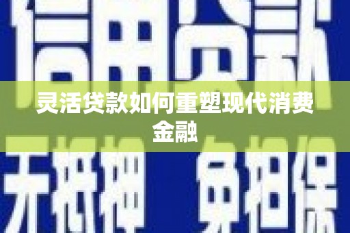 平舆灵活贷款如何重塑现代消费金融