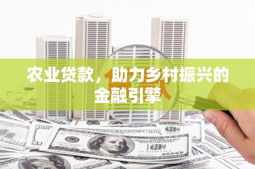 平舆农业贷款，助力乡村振兴的金融引擎