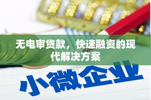 平舆无电审贷款，快速融资的现代解决方案