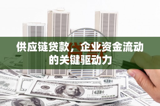 平舆供应链贷款，企业资金流动的关键驱动力