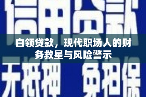 平舆白领贷款，现代职场人的财务救星与风险警示