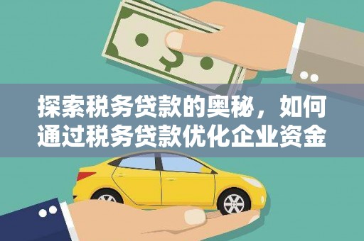 平舆探索税务贷款的奥秘，如何通过税务贷款优化企业资金流