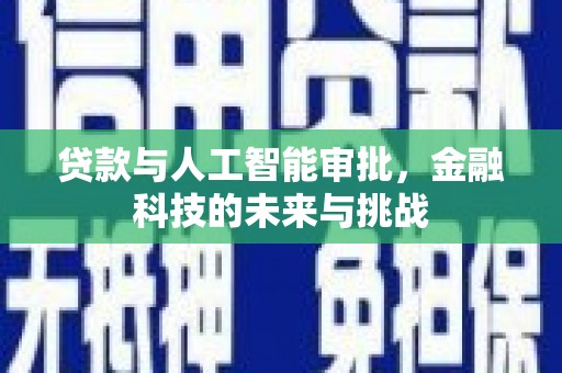 平舆贷款与人工智能审批，金融科技的未来与挑战
