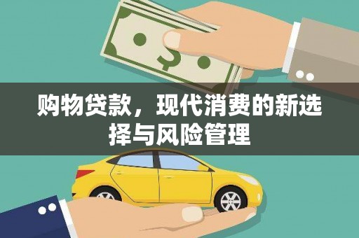 平舆购物贷款，现代消费的新选择与风险管理