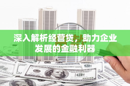平舆深入解析经营贷，助力企业发展的金融利器