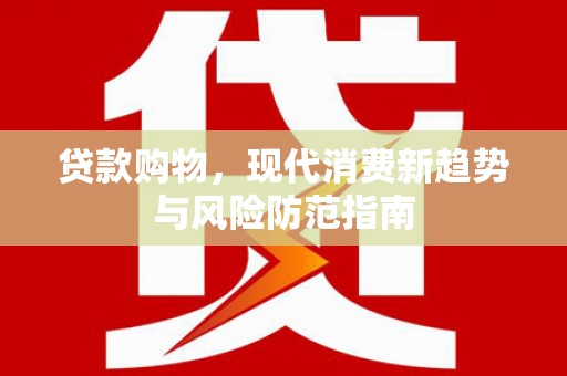 平舆贷款购物，现代消费新趋势与风险防范指南