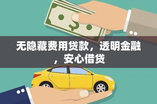 平舆无隐藏费用贷款，透明金融，安心借贷
