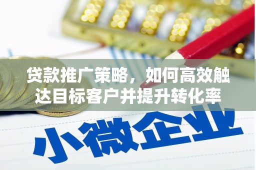 平舆贷款推广策略，如何高效触达目标客户并提升转化率