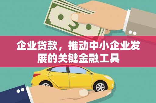 平舆企业贷款，推动中小企业发展的关键金融工具