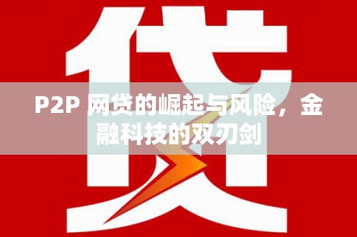 平舆P2P 网贷的崛起与风险，金融科技的双刃剑