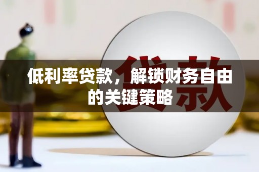 平舆低利率贷款，解锁财务自由的关键策略