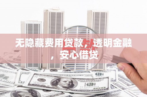 平舆无隐藏费用贷款，透明金融，安心借贷