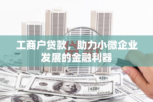 平舆工商户贷款，助力小微企业发展的金融利器