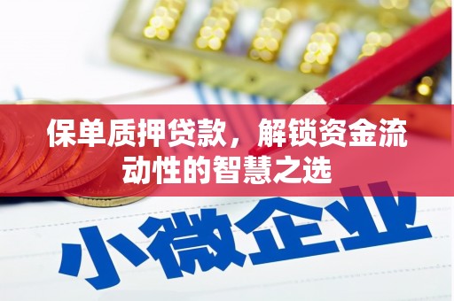 平舆保单质押贷款，解锁资金流动性的智慧之选