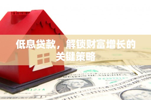 平舆低息贷款，解锁财富增长的关键策略
