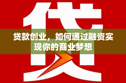 平舆贷款创业，如何通过融资实现你的商业梦想