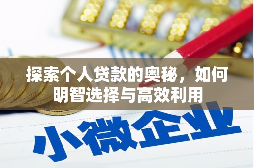 平舆探索个人贷款的奥秘，如何明智选择与高效利用