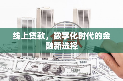 平舆线上贷款，数字化时代的金融新选择