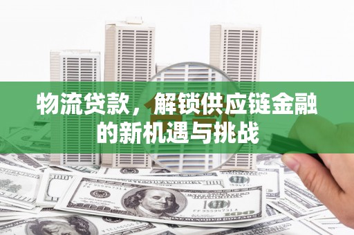 平舆物流贷款，解锁供应链金融的新机遇与挑战