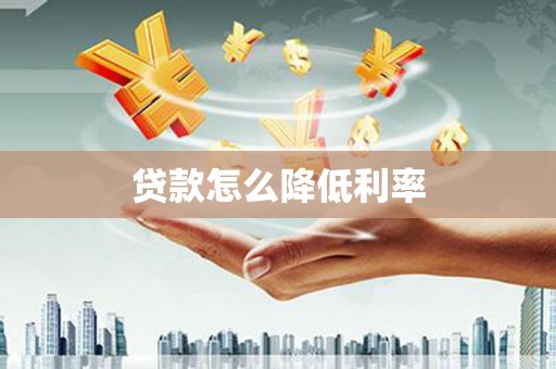 平舆贷款怎么降低利率