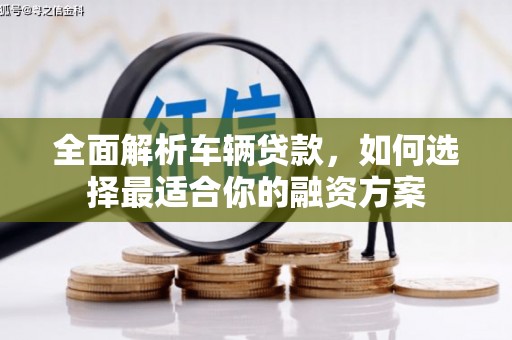 平舆全面解析车辆贷款，如何选择最适合你的融资方案