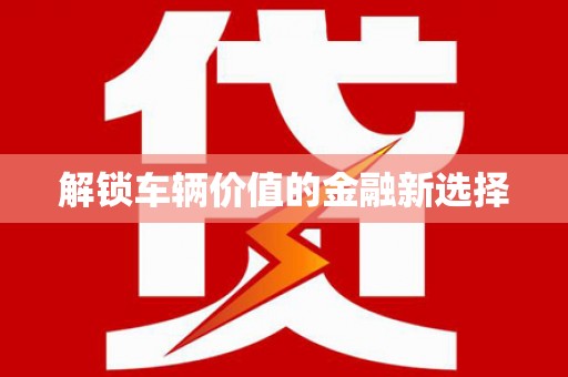 平舆解锁车辆价值的金融新选择