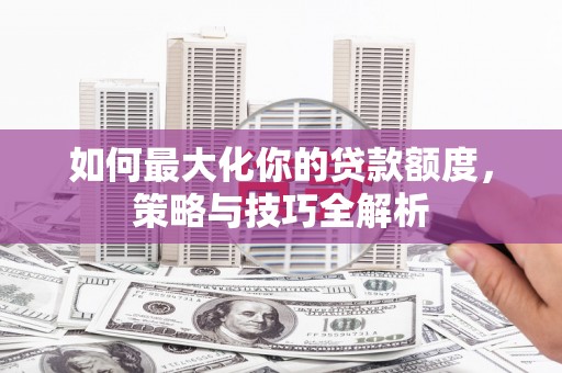 平舆如何最大化你的贷款额度，策略与技巧全解析