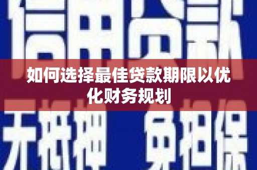 平舆如何选择最佳贷款期限以优化财务规划