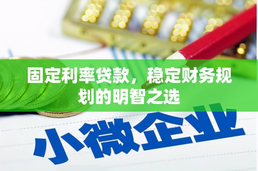平舆固定利率贷款，稳定财务规划的明智之选