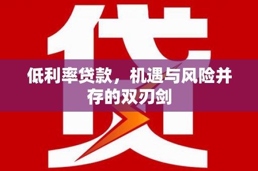 平舆低利率贷款，机遇与风险并存的双刃剑