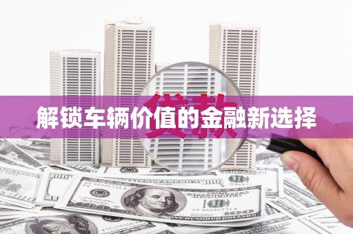 平舆解锁车辆价值的金融新选择